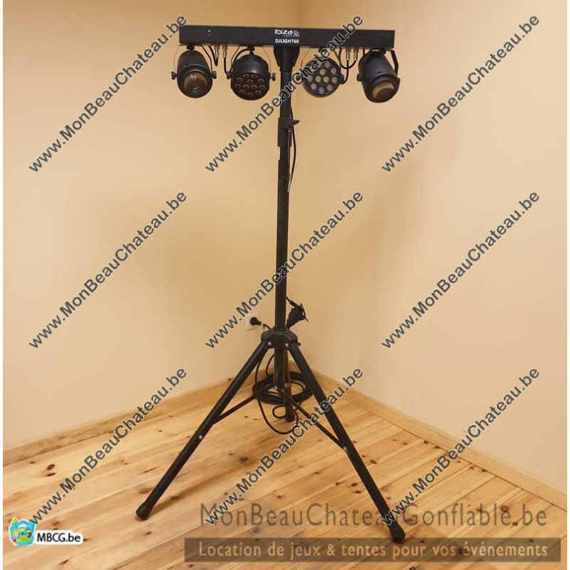 Support De Lumière DJ UKING - Barre En T Réglable - Trépied Pour Lumières De Scène - 39-70"