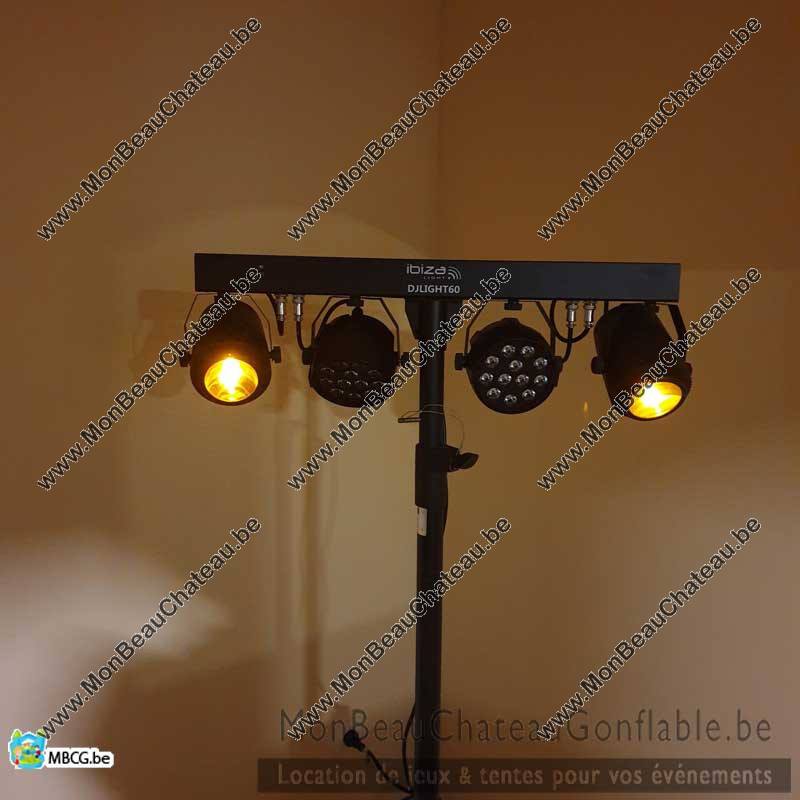 Support de trépied réglable pour éclairage DJ Fieryzeal avec