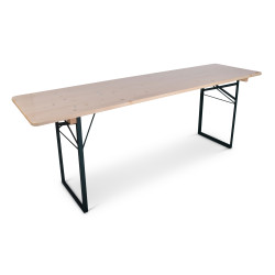 table de brasserie en location - 64x220 cm