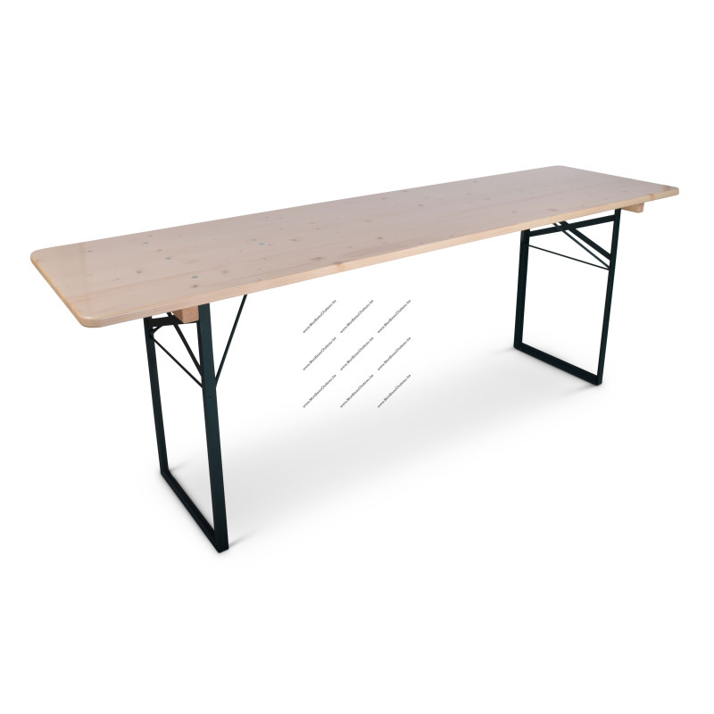 table de brasserie en location - 64x220 cm