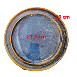 assiette Blue disponible en 21,5 et 26 cm