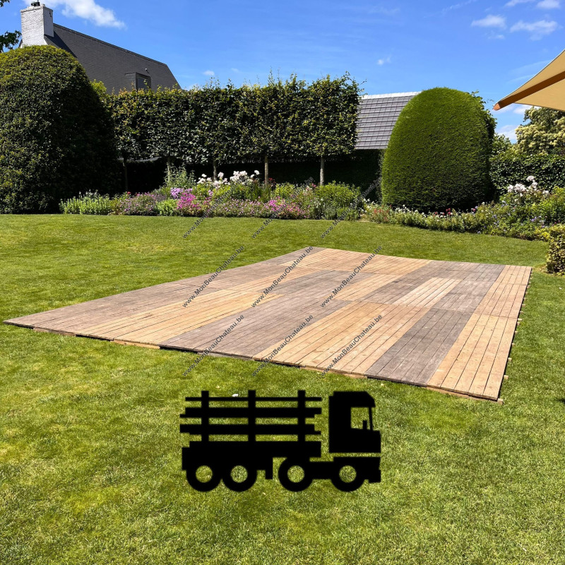 location de plancher en bois - livraison sans installation
